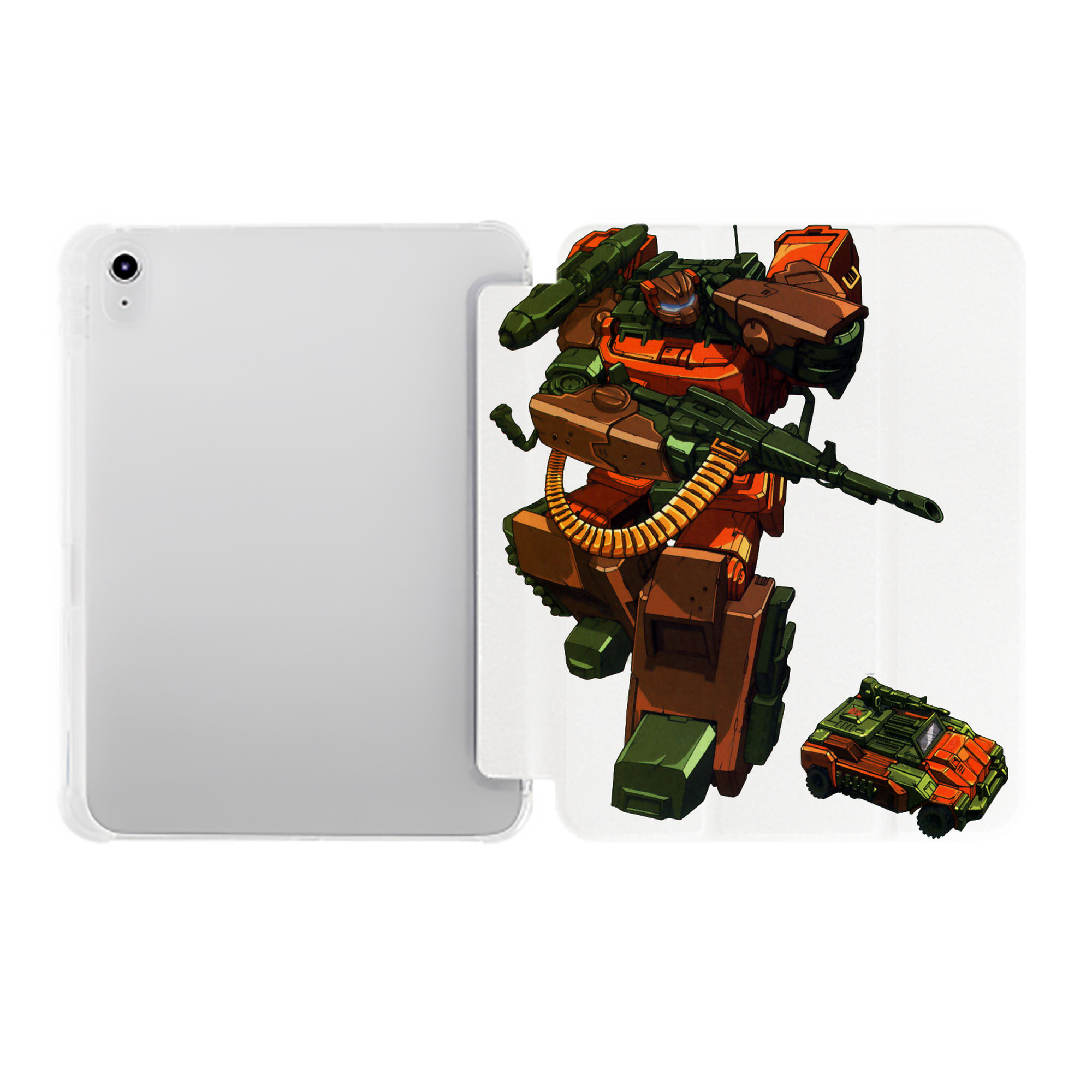 （画像用）  IPad ケース ペン収納付き 三つ折りスタンド PUレザー×シリコン 対応機種9.5/10.5/10.9インチ